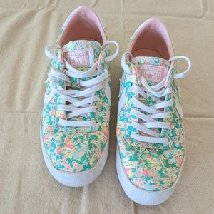 Converse All Star Tennis Shoes Floral